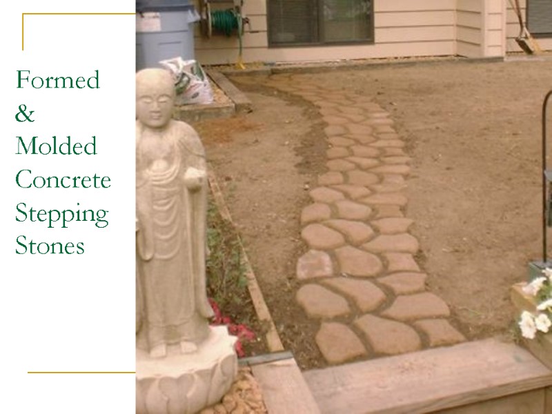 Formed & Molded Concrete Stepping Stones